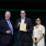 Eddie Sorrells, President of DSI, is pictured accepting the award at GSX (Global Security Exchange) in Orlando.